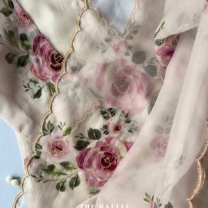 Premium Floral Organza Suit Set